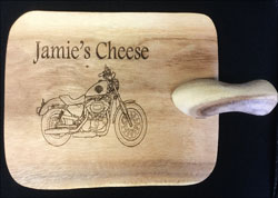 laser engraving cheese board